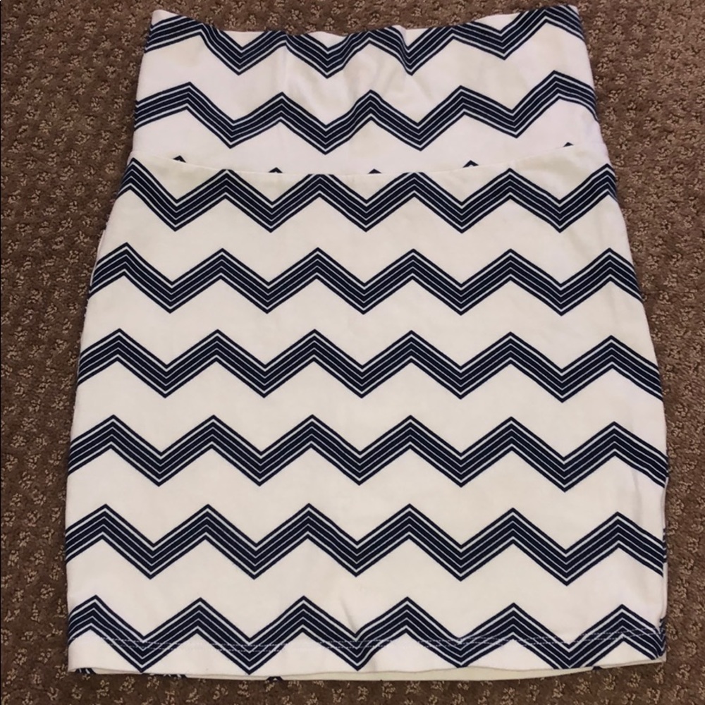 Chevron Bodycon Skirt